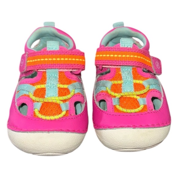 Stride Rite Soft Motion Tobias Closed Toe Outdoor Breathable Summer Sandal Sz 3W - Picture 2 of 7